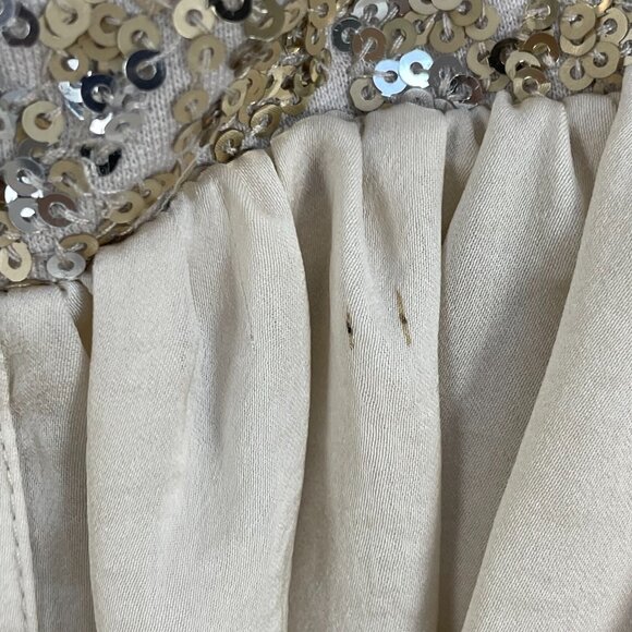 NEW Rebecca Taylor Womens 8 Strapless Sequins Mini Dress Waist Tie Party - Picture 9 of 12